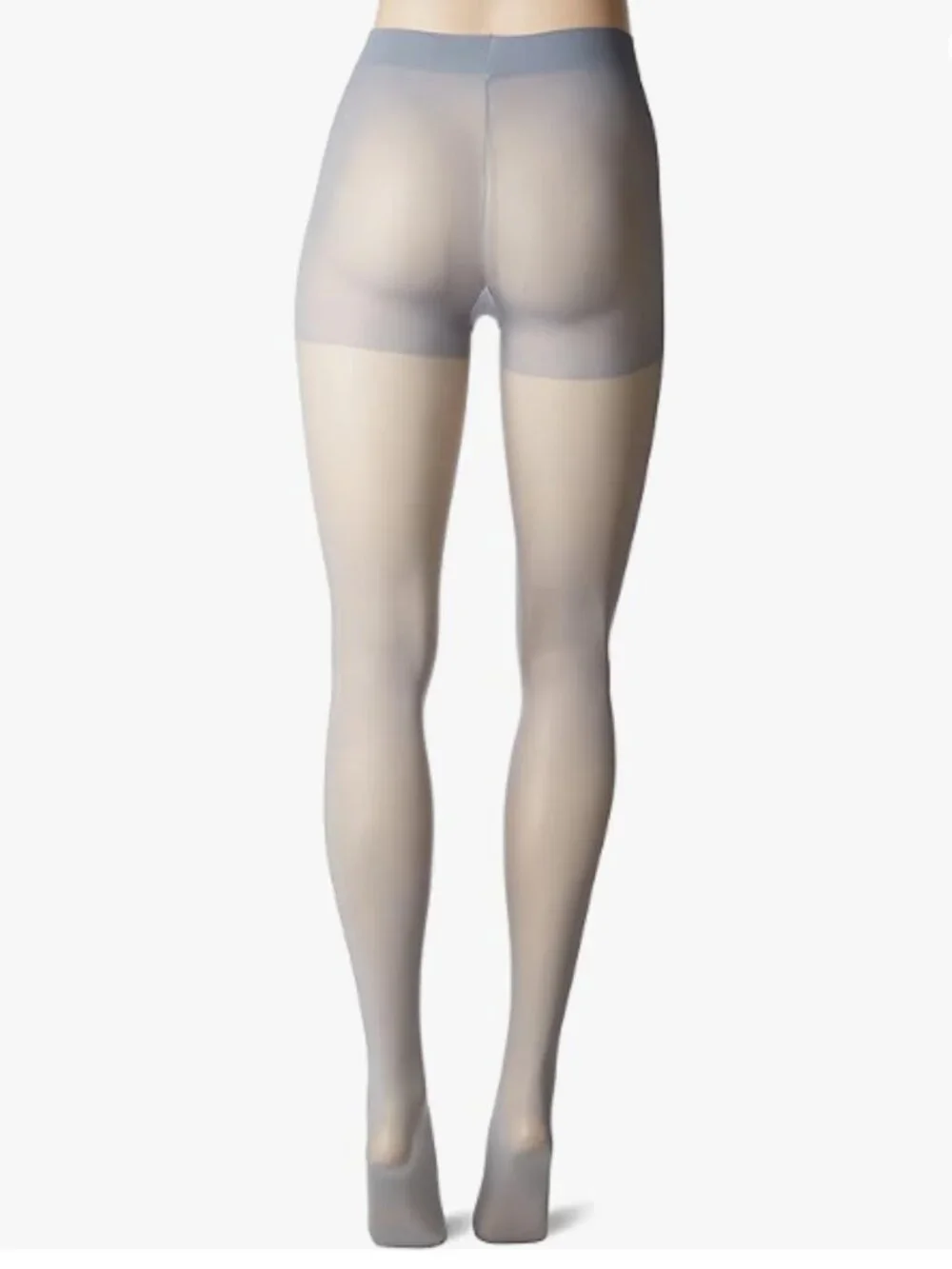LOT OF 2 HANES SEASONLESS CONTROL TOP TIGHTS MISSION GREY WOMEN MEDIUM